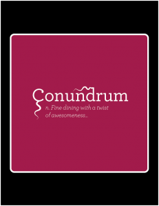 Conundrum Alt Outdoor Sign